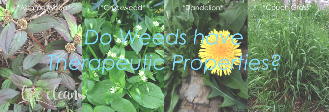 Do weeds have therapeutic properties