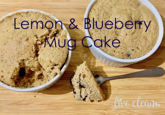 Lemon & Blueberry Mug Cake