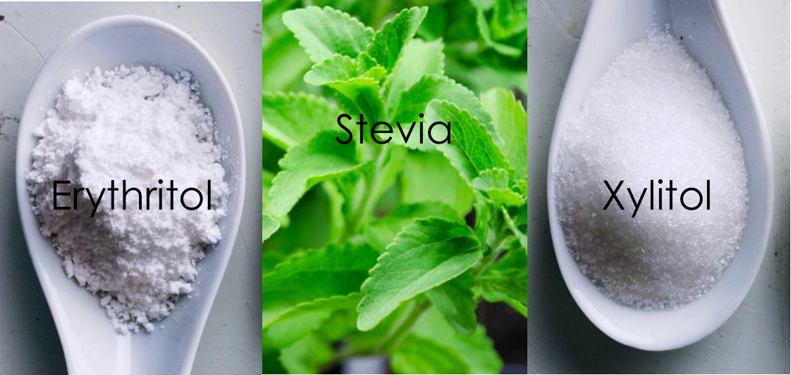 Sweeteners – Stevia, Erythritol and Xylitol